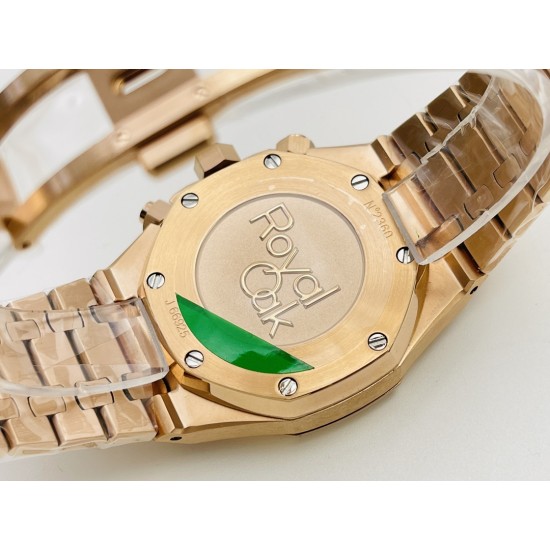 Audemars Piguet-Royal Oak Chrono 26331 RG/RG Green/RG JFS A7750