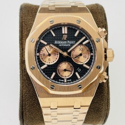 Audemars Piguet-Royal Oak Chrono 26331 RG/RG Black/RG JFS A7750