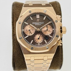 Audemars Piguet-Royal Oak Chrono 26331 RG/RG Brown/RG JFS A7750