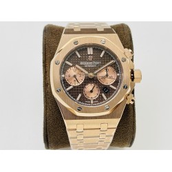 Audemars Piguet-Royal Oak Chrono 26331 RG/RG Brown/RG JFS A7750