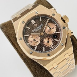 Audemars Piguet-Royal Oak Chrono 26331 RG/RG Brown/RG JFS A7750