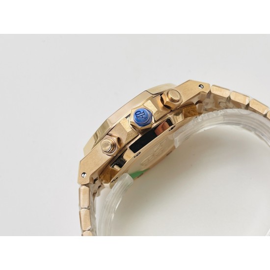 Audemars Piguet-Royal Oak Chrono 26331 RG/RG Brown/RG JFS A7750