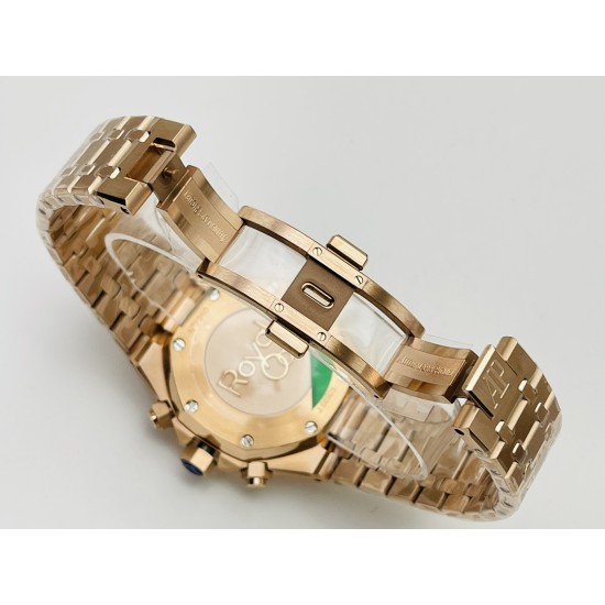 Audemars Piguet-Royal Oak Chrono 26331 RG/RG Brown/RG JFS A7750