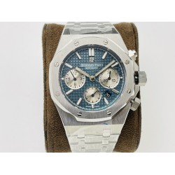 Audemars Piguet-Royal Oak Chrono 26331 SS/SS Blue/White JFS A7750