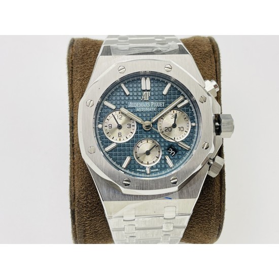 Audemars Piguet-Royal Oak Chrono 26331 SS/SS Blue/White JFS A7750