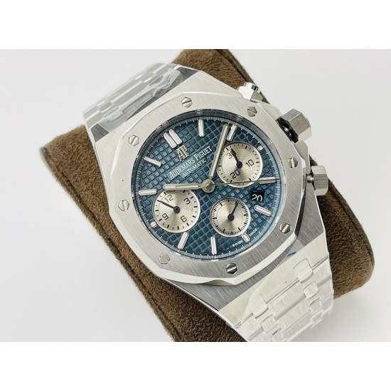 Audemars Piguet-Royal Oak Chrono 26331 SS/SS Blue/White JFS A7750