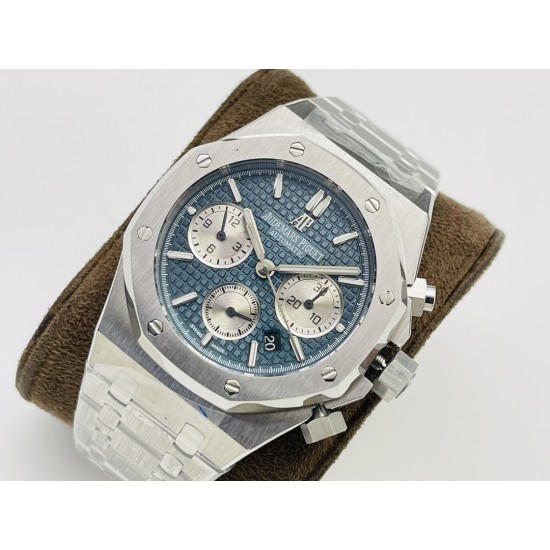 Audemars Piguet-Royal Oak Chrono 26331 SS/SS Blue/White JFS A7750