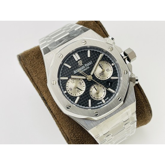 Audemars Piguet-Royal Oak Chrono 26331 SS/SS Black/White JFS A7750