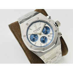 Audemars Piguet-Royal Oak Chrono 26331 SS/SS White/Blue JFS A7750
