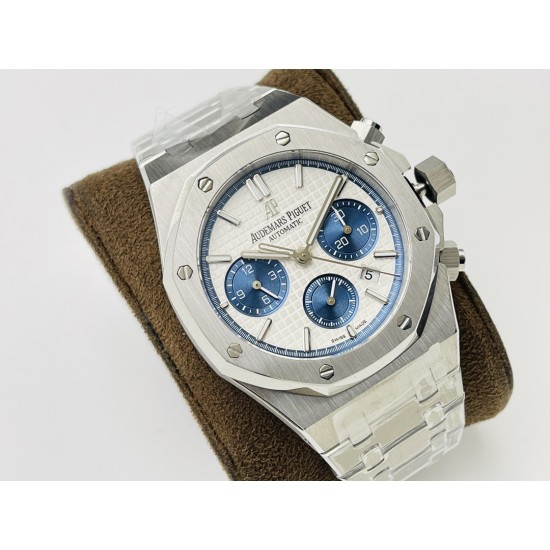 Audemars Piguet-Royal Oak Chrono 26331 SS/SS White/Blue JFS A7750