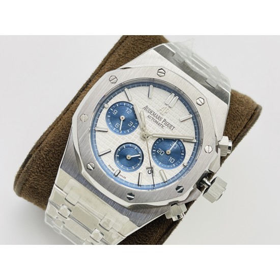 Audemars Piguet-Royal Oak Chrono 26331 SS/SS White/Blue JFS A7750