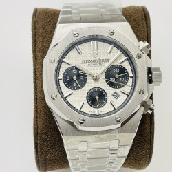Audemars Piguet-Royal Oak Chrono 26331ST 41mm SS/SS White/Blk JFS A7750