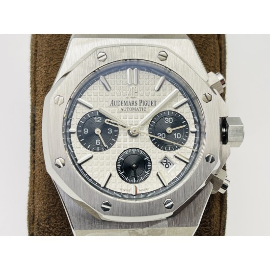 Audemars Piguet-Royal Oak Chrono 26331ST 41mm SS/SS White/Blk JFS A7750