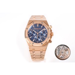 Audemars Piguet-Royal Oak Chrono 26240OR 41mm RG/RG White Dial APS SH4401 Super Clone