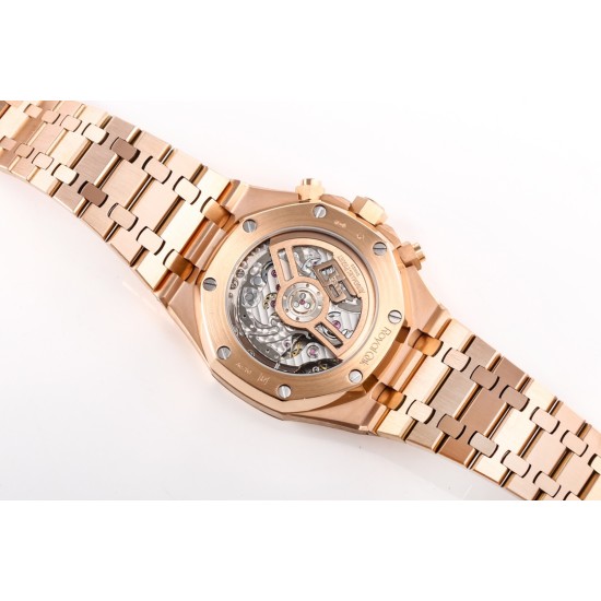 Audemars Piguet-Royal Oak Chrono 26240OR 41mm RG/RG White Dial APS SH4401 Super Clone