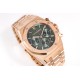 Audemars Piguet-Royal Oak Chrono 26240OR 41mm RG/RG Green Dial APS SH4401 Super Clone