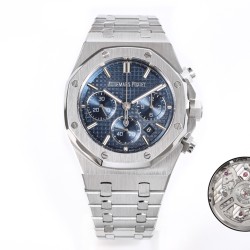 Audemars Piguet-Royal Oak Chrono 26240ST 41mm SS/SS Blue Dial APS SH4401 Super Clone