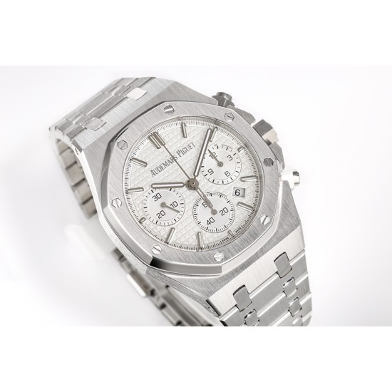 Audemars Piguet-Royal Oak Chrono 26240ST 41mm SS/SS Blue Dial APS SH4401 Super Clone