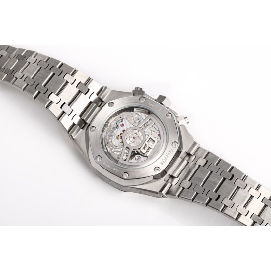 Audemars Piguet-Royal Oak Chrono 26240ST 41mm SS/SS Blue Dial APS SH4401 Super Clone