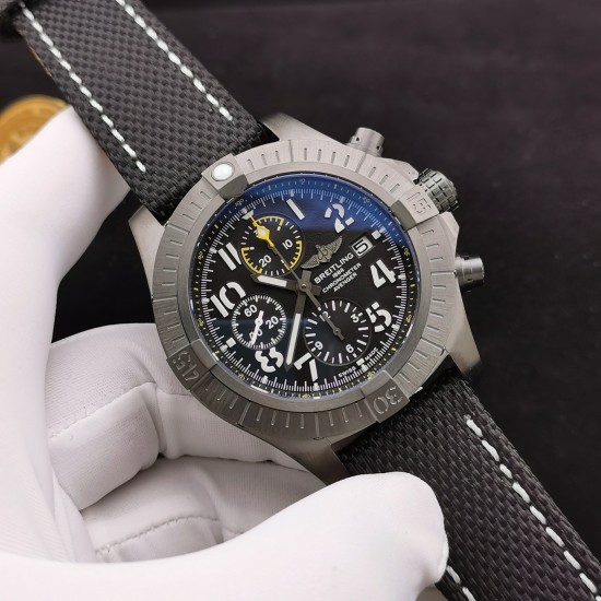 Breitling-Avenger Bandit SS/NY Black/Num OXF A7750
