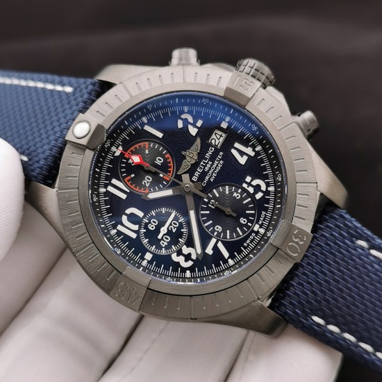 Breitling-Avenger Bandit SS/NY Blue/Num OXF A7750