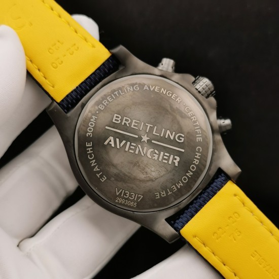 Breitling-Avenger Bandit SS/NY Blue/Num OXF A7750