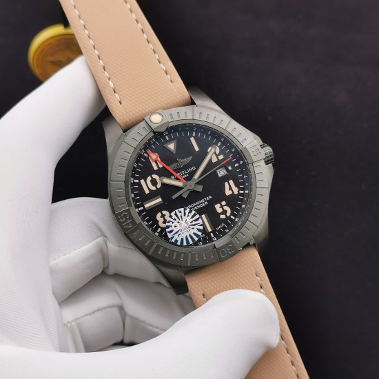 Breitling-Avenger II GMT BlackSteel DLC/TI/NY Black OXF V2 A2836