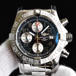 Breitling-Avenger II Chronograph 43mm SS/SS Dark Grey GF A7750