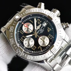 Breitling-Avenger II Chronograph 43mm SS/SS Dark Grey GF A7750