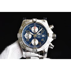Breitling-Avenger II Chronograph 43mm SS/SS Blue GF A7750