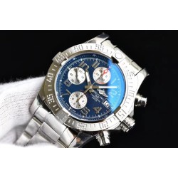 Breitling-Avenger II Chronograph 43mm SS/SS Blue GF A7750