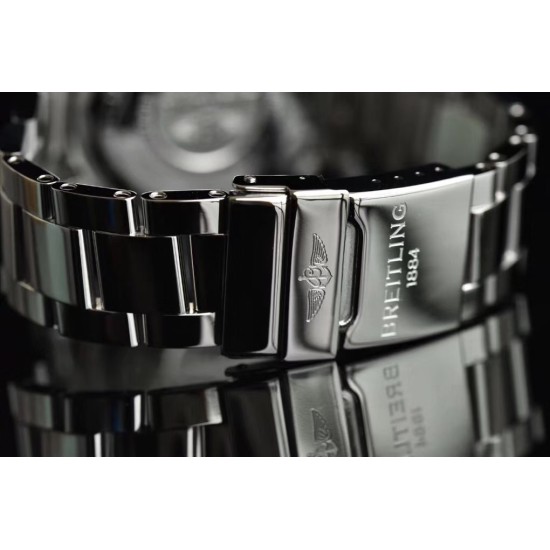 Breitling-Avenger II Chronograph 43mm SS/SS Blue GF A7750