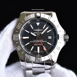 Breitling-Avenger II GMT A3239011 SS/SS Black GF V2 A2836