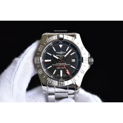 Breitling-Avenger II GMT A3239011 SS/SS Black GF V2 A2836