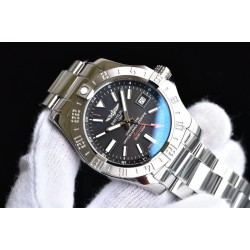 Breitling-Avenger II GMT A3239011 SS/SS Black GF V2 A2836