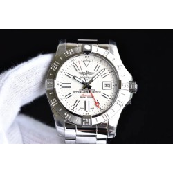 Breitling-Avenger II GMT A3239011 SS/SS White GF V2 A2836