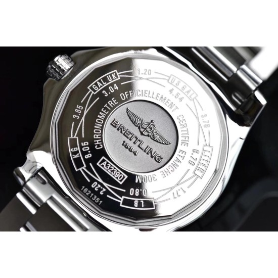 Breitling-Avenger II GMT A3239011 SS/SS White GF V2 A2836