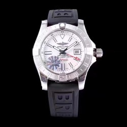 Breitling-Avenger II GMT A3239011 SS/RU White GF V2 A2836
