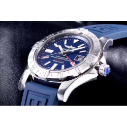 Breitling-Avenger II GMT A3239011 SS/RU Blue GF V2 A2836