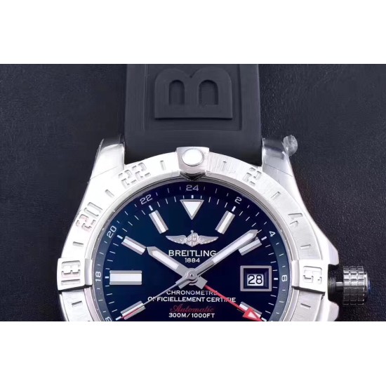 Breitling-Avenger II GMT A3239011 SS/RU Blue GF V2 A2836