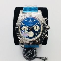 Breitling-Avenger II Chronograph 43mm SS/SS Blue GF A7750