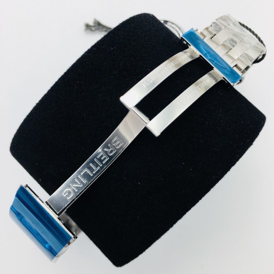 Breitling-Avenger II Chronograph 43mm SS/SS Blue GF A7750