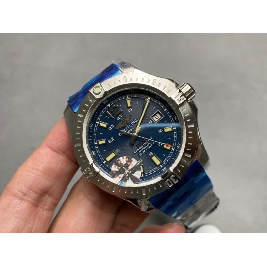 Breitling-Avenger II GMT A3239011 SS/SS Blue GF V2 A2836
