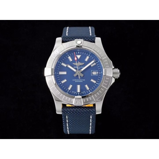 Breitling-Avenger 43mm SS/SS Blue/Stk TF A2824