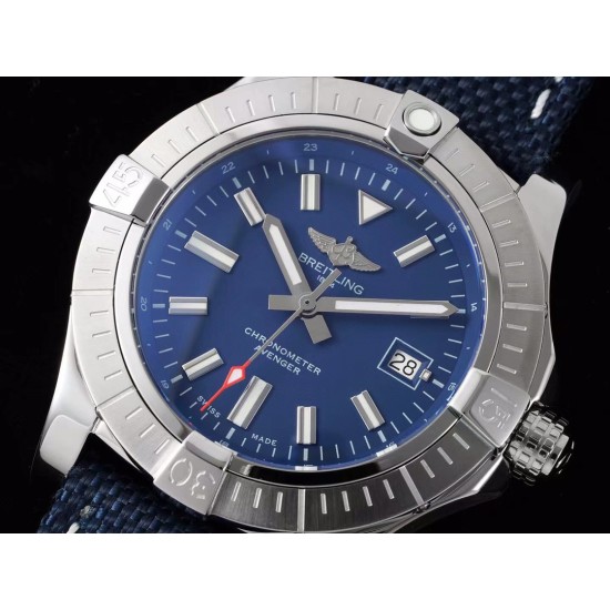 Breitling-Avenger 43mm SS/NY Blue/Stk TF A2824