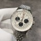 Breitling-Navitimer B01 Chronograph SS/SS Wht/Blk GF A7750 Mod