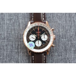 Breitling-Navitimer B01 Chronograph RG/LE Blk/Wht TA A7750 Mod