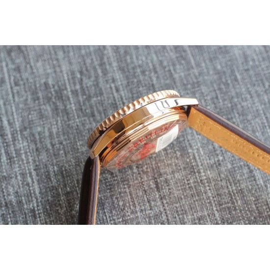 Breitling-Navitimer B01 Chronograph RG/LE Blk/Wht TA A7750 Mod