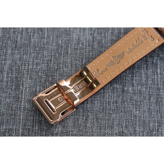 Breitling-Navitimer B01 Chronograph RG/LE Blk/Wht TA A7750 Mod