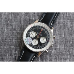 Breitling-Navitimer B01 Chronograph SS/LE Blk/Wht TA A7750 Mod